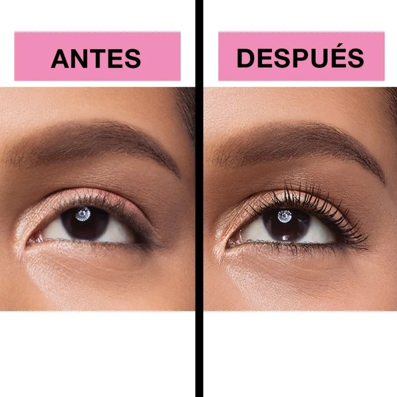 Máscara De Pestañas Lash Sensational Maybelline Color Very Black Waterproof
