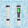 flintronic 4-in-1 PH Meter, PH/TDS/EC Temperature Tester with Backlight, 0-14