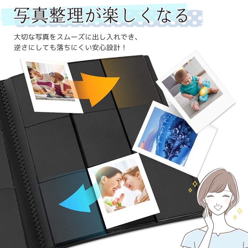 JUSTVEL Album, Large Capacity, Easy to Read Storage, File Polaroid