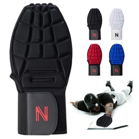 norespnea Baseball Sliding Mitt, Sliding Mitt for Baseball and Softball, Baseball Sliding Mitt for Youth and Adult，Baseball Protective Equipment for Left and Right Hands-Black-Adult