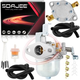 SOAJEE Carburetor Fuel Pump for EZGO Marathon Golf Cart 1980 1981 1982 1983 1984 1985 1986 1987 18342-G1 20071-G1 26645-G01 17563 Carb-018A 24233-G1 2-Cycle Robin Engine