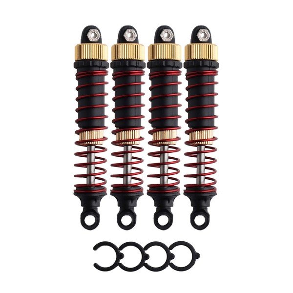 GDOOL 4 PCS Aluminum Alloy Shock Absorber Assembled Metal Oil