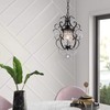 riomasee Plug in Chandelier Mini Bronze Chandeliers 1 Light Elegant