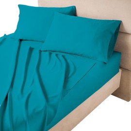 Colchas Concord  Juego de sábanas Individuales de Microfibra de Alta Calidad, Colores Lisos. Juego de sábanas 3 Piezas 200 Hilos, Medida Individuales 