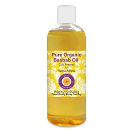 Deve Herbes Pure Organic Baobab Oil (Adansonia digitata) Cold Pressed 200ml (6.76 oz)