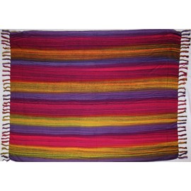 Approx. 100 Models Available SAR68 Multicolor Striped Beach Towel Pareo Sarong Wrap Skirt