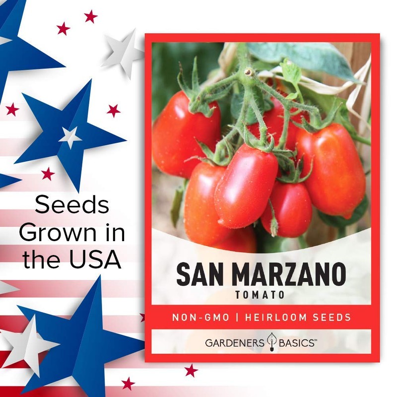 Gardeners Basics, San Marzano Tomato Seeds for Planting Heirloom Non-GMO
