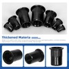 GLARKS M5 Rivet Nuts 100Pcs, Black Zinc Plated Carbon Steel,