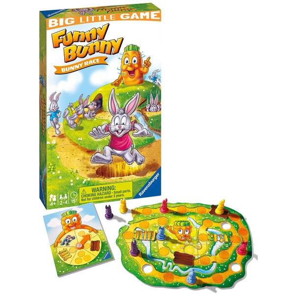 Ravensburger Funny Bunny Travel Game For Children Ages 4 Years and Up
