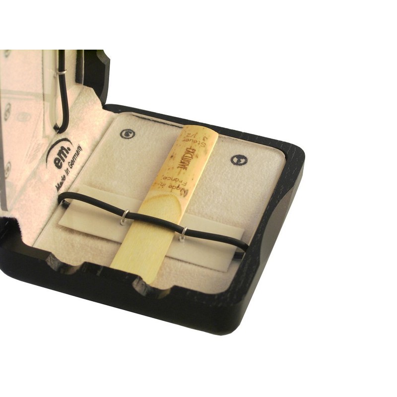 alto saxophone reed case for 6 reeds - brown /