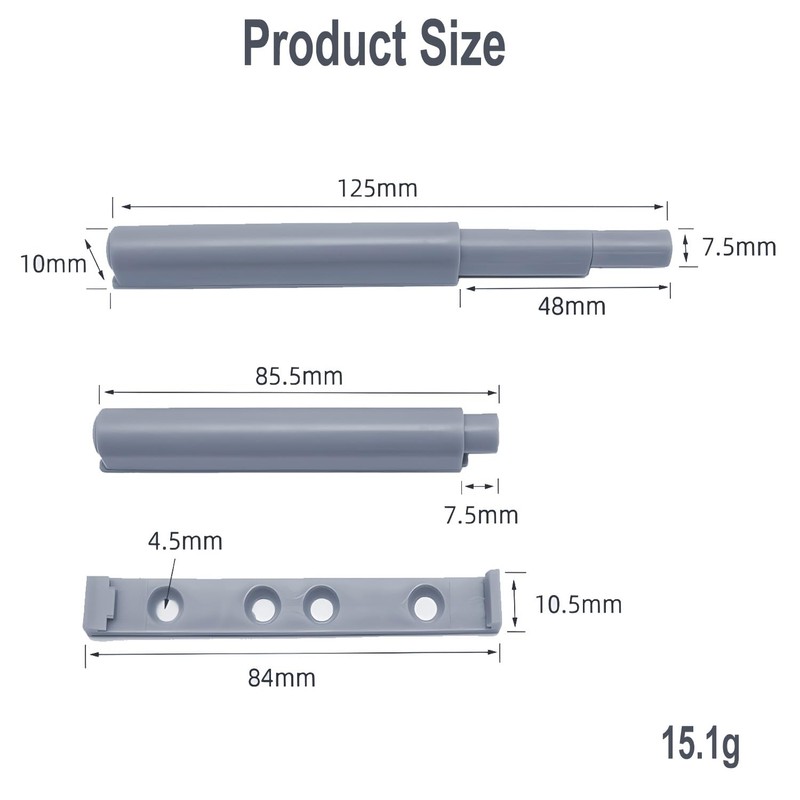 10 PCS Push to Open Door Catches, Soft Close Magnetic