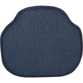 Klear Vu Gripper Omega Non-Slip Windsor Chair Cushions with Skid-Proof Seat Pad for Dining Room, Kitchen, and Office Use, 16x15 Inches, 6 Count (Pack of 1), Indigo