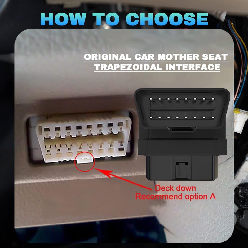 OBD2 Splitter,16 Pin OBD2 1 X Male to 2 X