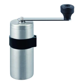 Kawasaki Synthetic Resin MI-033 Hand Grinding Coffee Mill, MILLU SUS Coffee Mill, Satin, Made in Japan