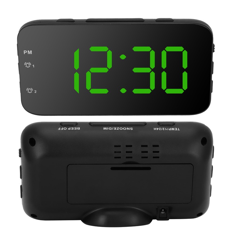 LED Digital Alarm Clock Portable Desk Clock with Snooze for