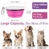 Pawaboo Collapsible Dog Bowls 2 Pack, Silicone Feeding Watering Bowls
