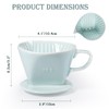 Noarixa Pour Over Coffee Dripper, Ceramic Pour Over Coffee Maker