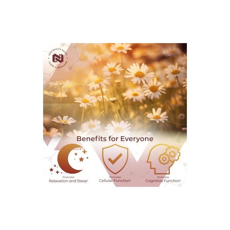 Nootropics Depot Cápsulas De Apigenina 200Mg 30 Recuento 98 De