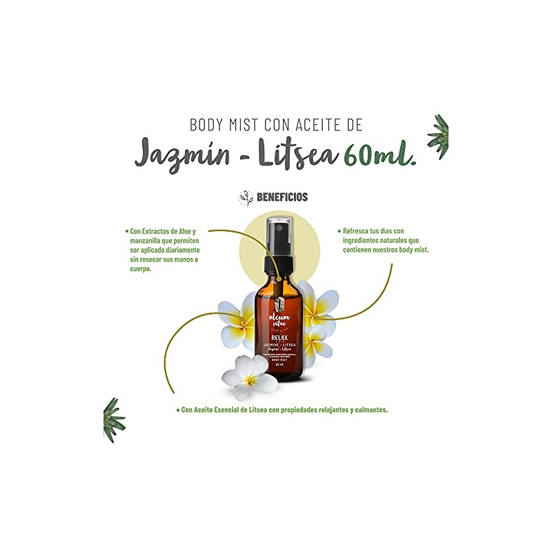 OLEUM VITAE Kit Cuidado de la Piel Jazmín-Litsea. Con Aceite