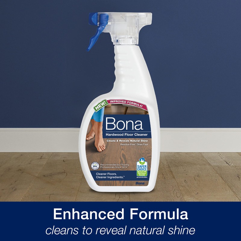 Bona Hardwood Floor Cleaner Spray, Unscented, 22 Fl Oz
