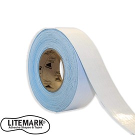 Duramark EC700 Floor Marking Tape for Concrete and Pavement | Industrial Marking Tape for Warehouses | Long-Lasting | High Durability (White), 3 Inch X 18 Feet