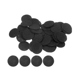 sourcing map 100pcs Round Felt Circles, 20mm 3/4" Pre Cut Craft Pads Non-Woven Mini Felt Fabric Circles for DIY Sewing Handcraft Cutting Projects Crafting Finishing, Black