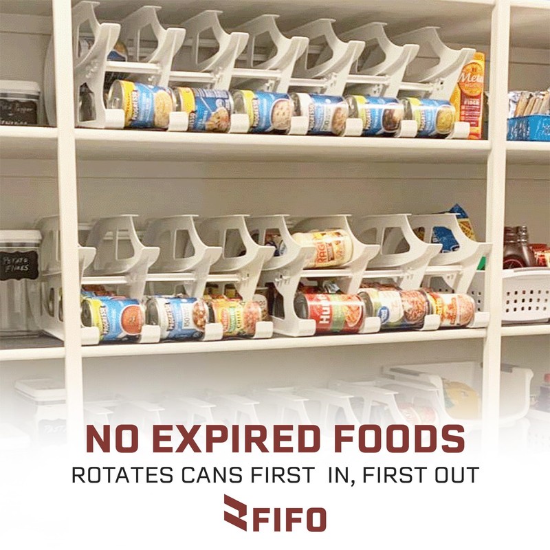 FIFO Countertop Mini Can Tracker Holds 30 Standard 10-24 Oz