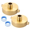 2 Pcs Fire Hydrant Hose Adapter 2-1/2" NST/NH Female x