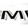 Auto GMC 2PCS Set Front Rear White Black GMC Emblems