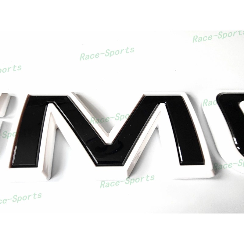 Auto GMC 2PCS Set Front Rear White Black GMC Emblems