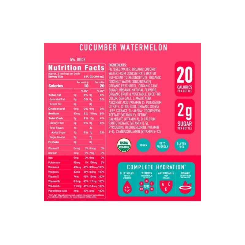 QVC Roar Organic 12 Bottle Vitamin and Electrolyte Beverage -