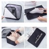 Natiform 7-Piece Label Pouch Travel Storage Luggage Organizer Bag