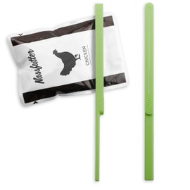 Pack of 2 – Bag Squeezer | Scraper / Squeezer for Wet Food Bags | Olive | Dishwasher Safe Emptying Aid for Wet Food in Sauce or Jelly | Empty the Bags without Residual