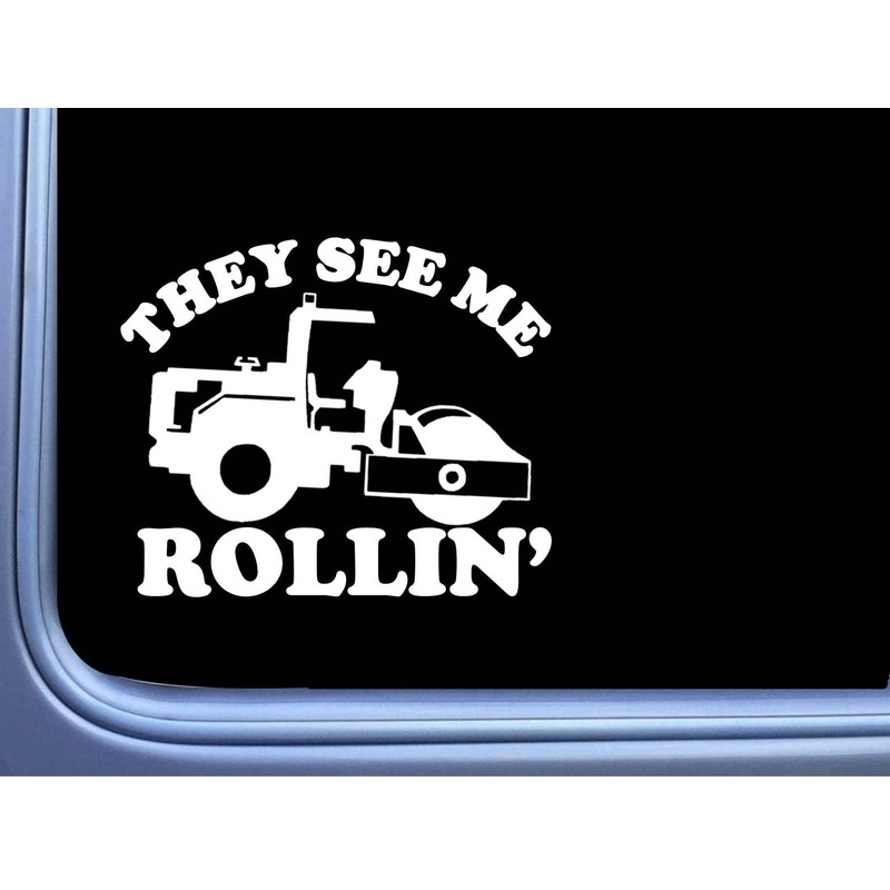 Compactor Sticker See Me Rollin OS 226 vinyl 6" Decal