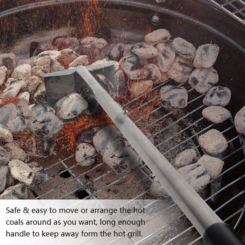 Charcoal Grill Rake Grill Ash Tool Accessories,Charcoal Kettle Grill Pizza