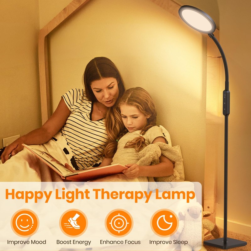 RICIAL 2-in-1 Light Therapy Lamp – Sun Lamp with 4