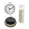 PATIKIL 3.5" 90mm Quartz Clock Insert, Round Quartz Movement Miniature