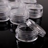 Nsstar 50 PCS Empty Clear Plastic Cosmetic Containers Jars Pot