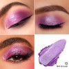 Oulac Glitzer Lidschatten Violett| Hochpigmentierter Creme-Lidschatten| Wasserfest & Langlebig| Metallisch