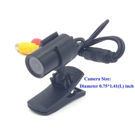 CNDST CCTV Hd Mini Bullet Security Camera 1200TVL 2.8mm Wide Angle Lens with Bracket Small Indoor Outdoor Surveillance Camera Analog Camera(DST-190CW)