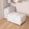 Astro Duvet Storage Bag, White x Light Blue, Scandinavian Pattern,
