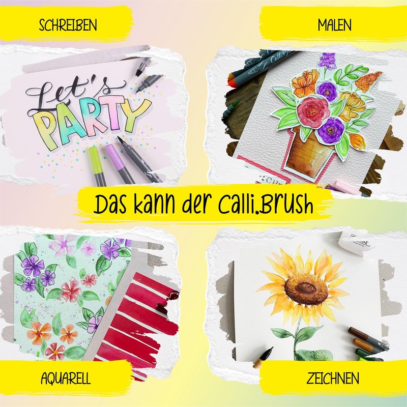 Online 19052/6 – Calli. Brush, Double Tip Pen with Kall