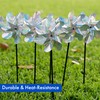 8-Pack Bird Deterrents for Outside - Reflective Pin Wheels for