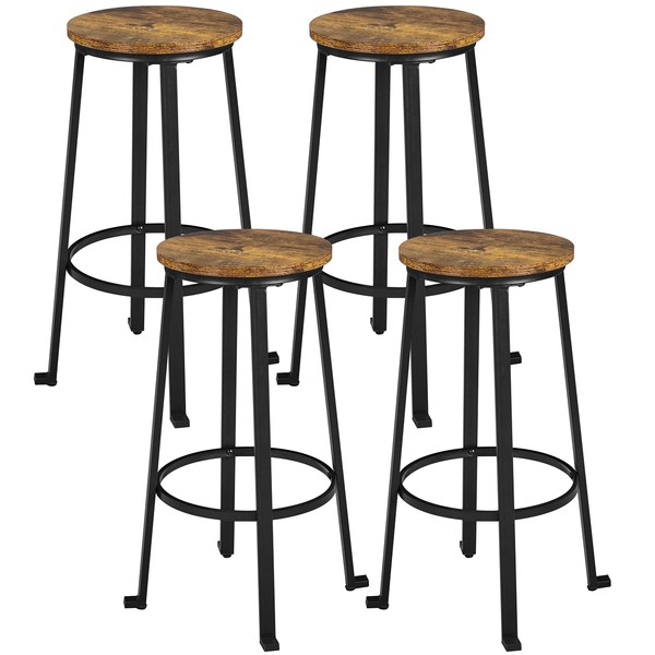 Yaheetech 29.5 inch Bar Height Stools Set of 4 Bar