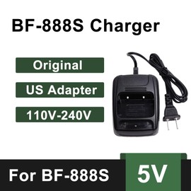 BAOFENG BF-888S Charger US Adapter for BAOFENG BF-777S Two Way Radio Desktop Compatible with BF-666S Walkie Talkie for Adult Ham Radio Accessories