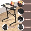 Enayplon Small Standing Desk with Wheels, Portable Treadmill Desk, Rolling