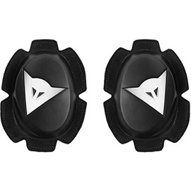 Dainese Pista Knee Slider, Motorcycle Knee Sliders, Black/White, N