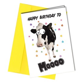 RUDE BIRTHDAY FUNNY CARD Happy Birthday to Moo for Women Men Male Female #1191