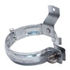 ZAMBELLI Pipe Clamp Downpipe Clamp for Wood Mounting Silver DN