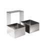 IBILI ARO CUADRADO INOX 6x6x4,50 CMS, Stainless Steel, Silber, 6